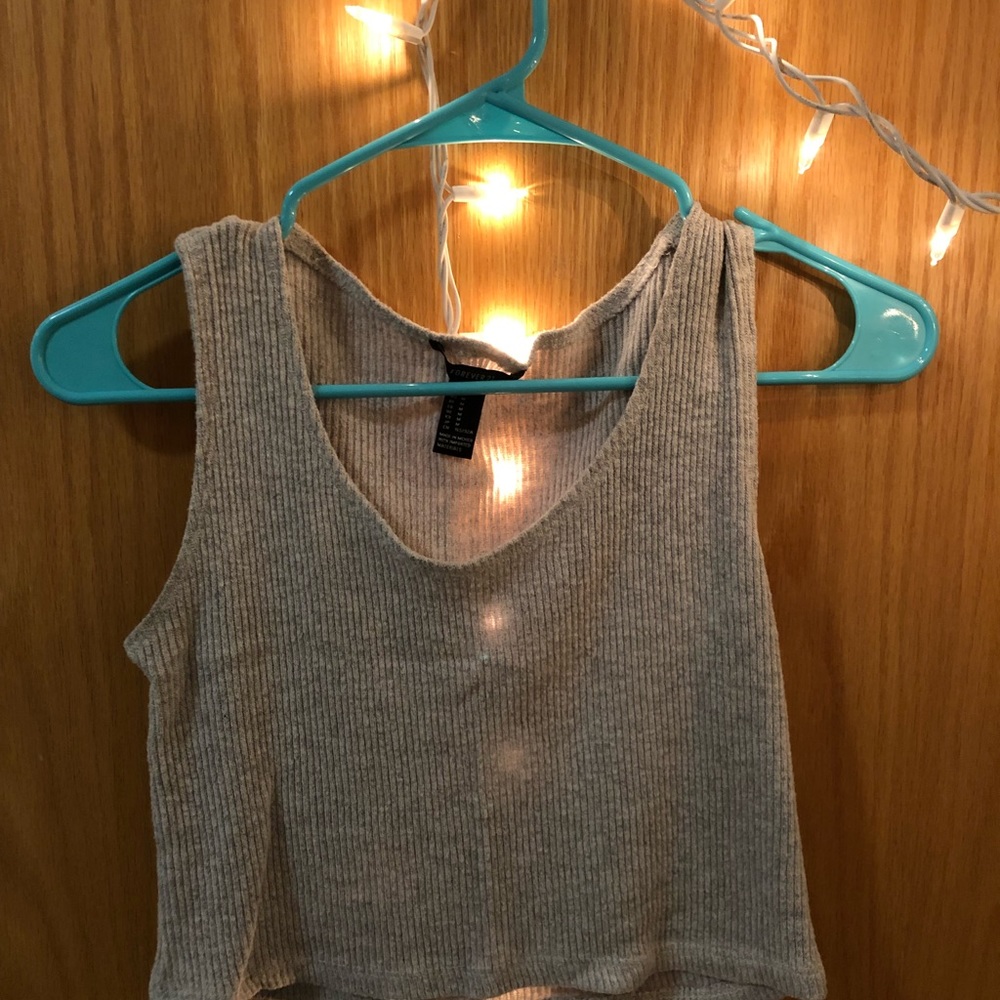 Forever 21 Grey Crop Top